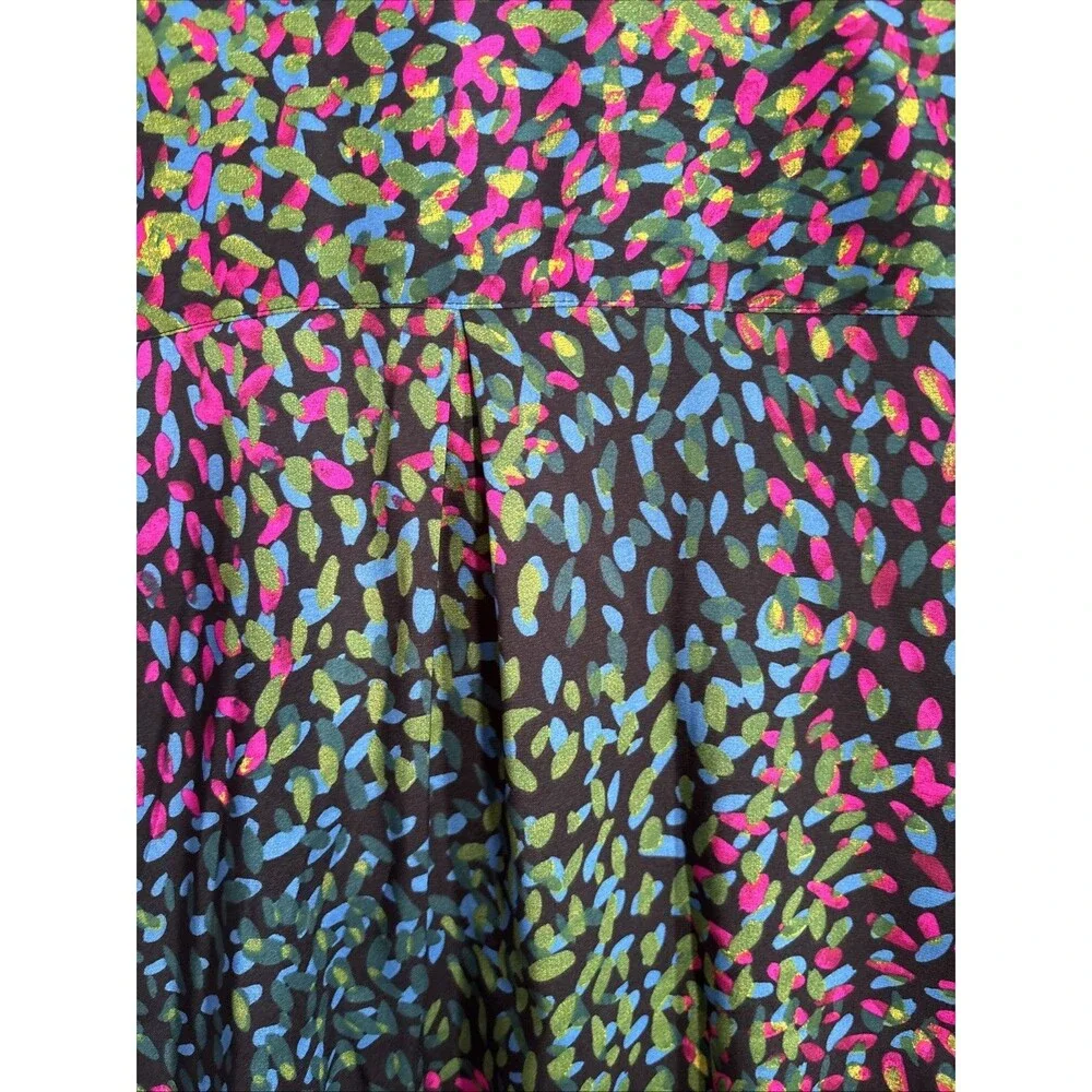 Express Portofino Desig Workwear Multicolor ButtonDown DressUp Mod Academia NWT - Picture 6 of 6